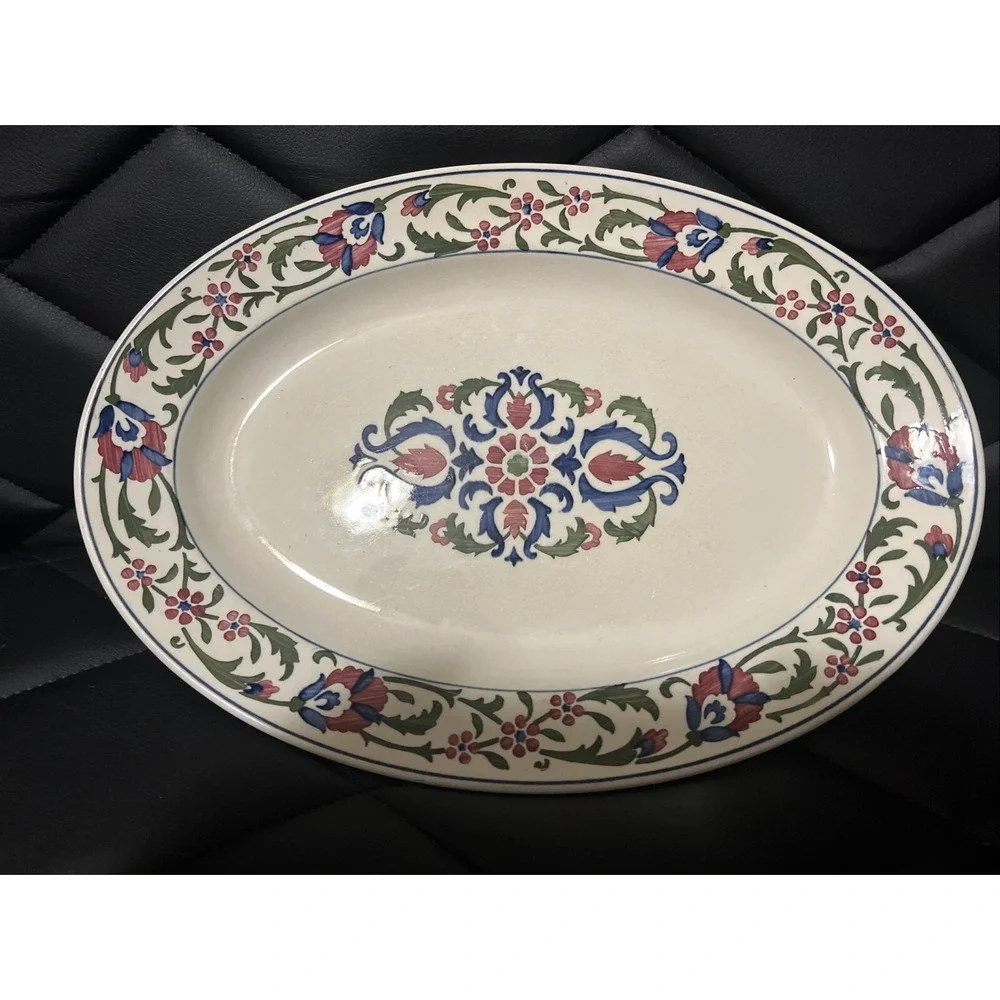 Antique Villeroy & Boch Dresden Saxony Persia Red & Blue Floral 13